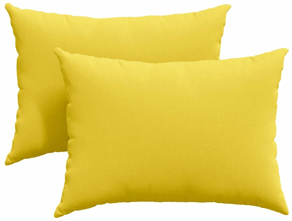 Sofa Pagalvės 2 vnt. audinys Šviesi geltona 70 x 50 cm