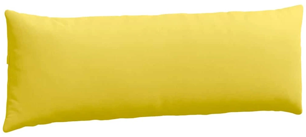 Sofa Pagalvės 2 pcs Šviesi geltona 120 x 40 cm audinys