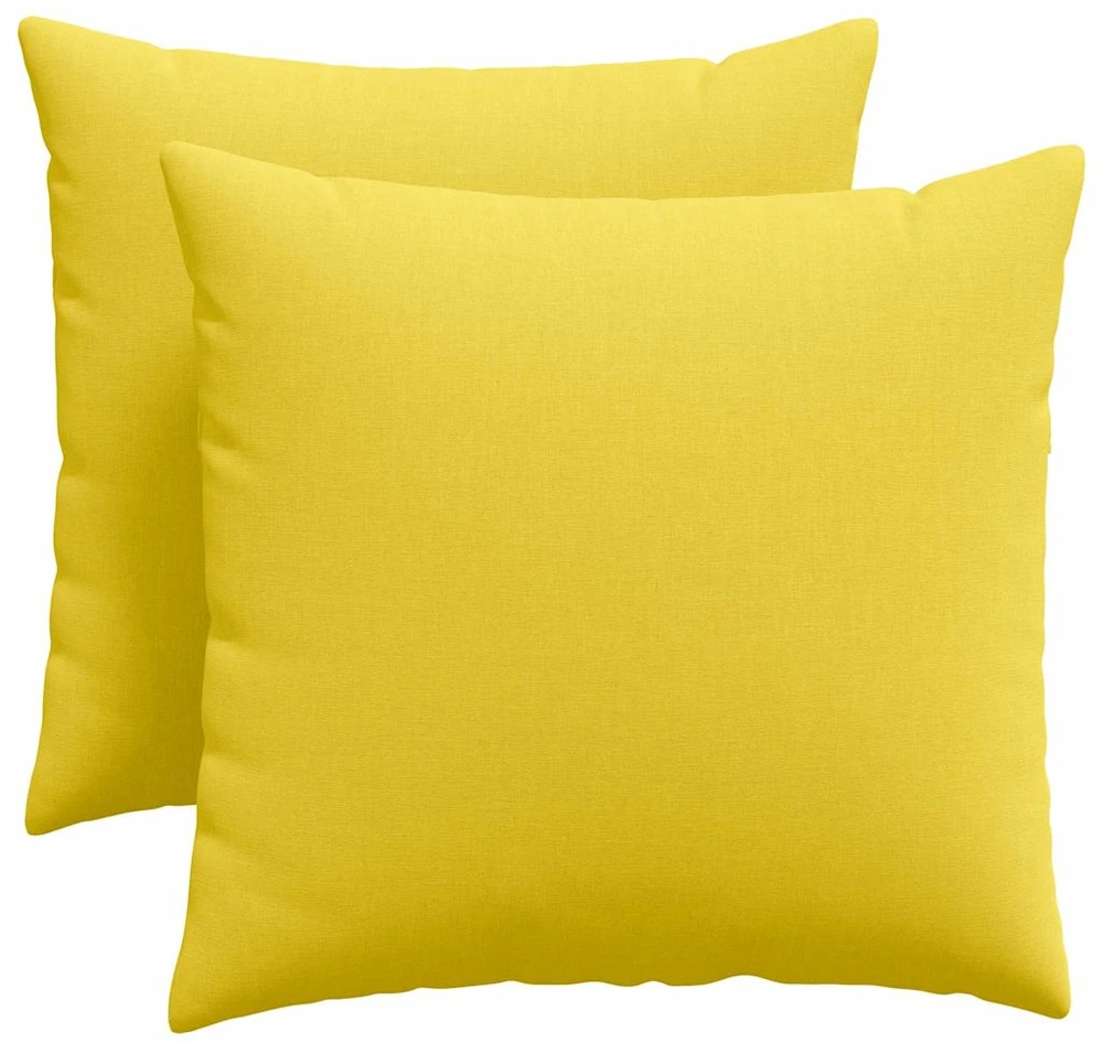 Sofa Pagalvės 2 vnt. audinys Šviesi geltona 50 x 50 cm