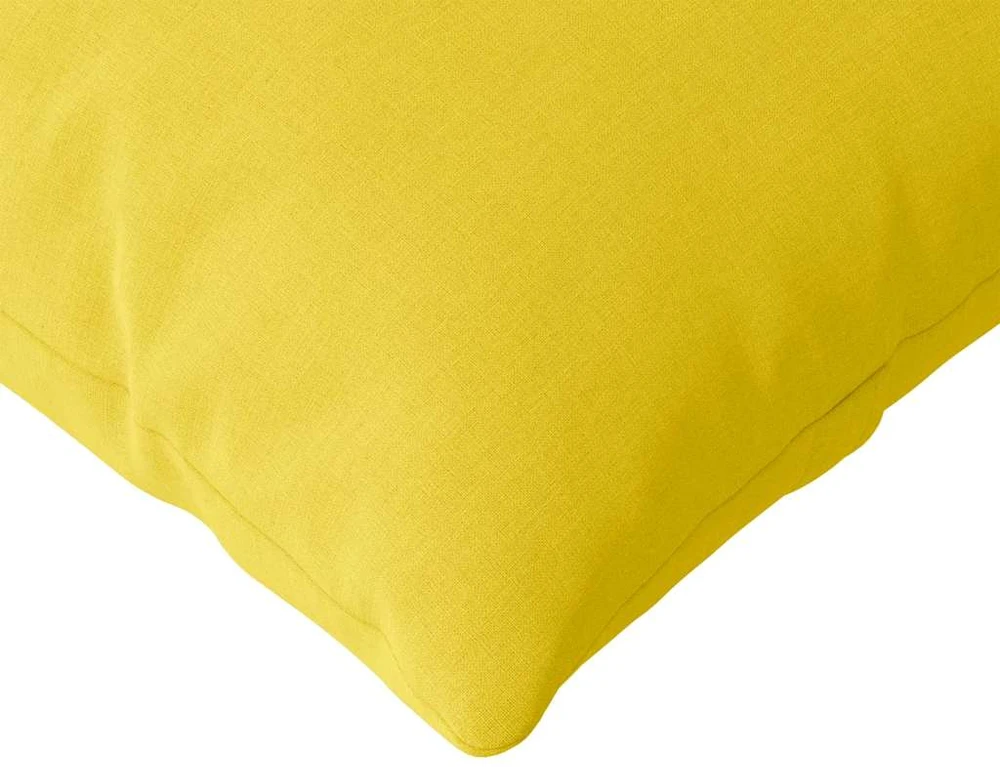 Sofa Pagalvės 2 pcs Šviesi geltona 145 x 40 cm audinys