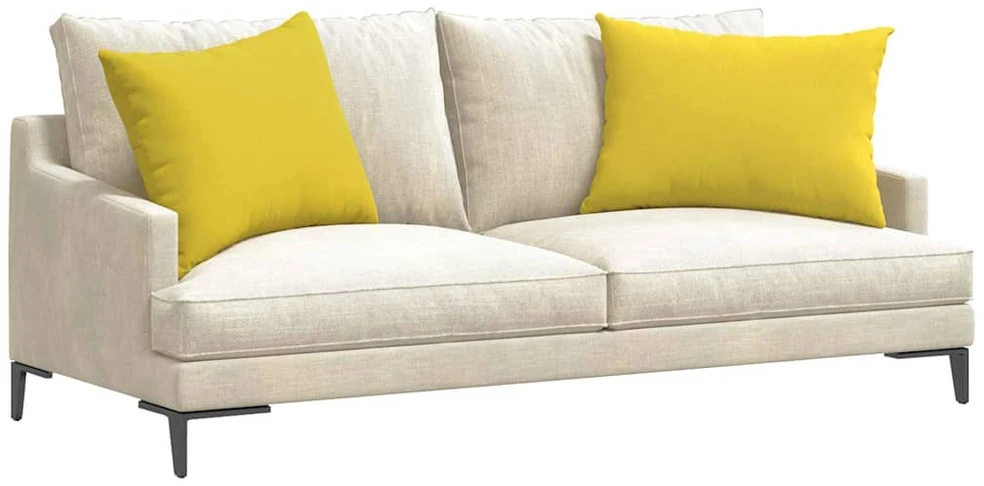 Sofa Pagalvės 2 vnt. audinys Šviesi geltona 70 x 50 cm