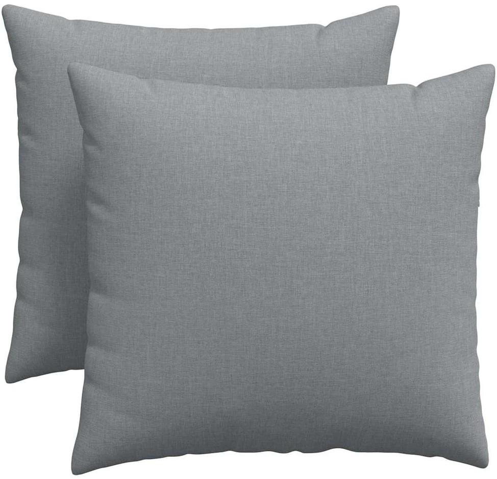 Sofa Pagalvės 2 vnt. audinys Šviesiai pilka 50 x 50 cm