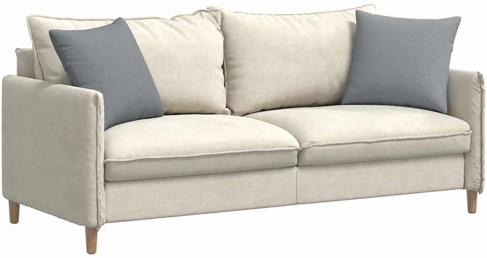 Sofa Pagalvės 2 vnt. audinys Šviesiai pilka 45 x 45 cm