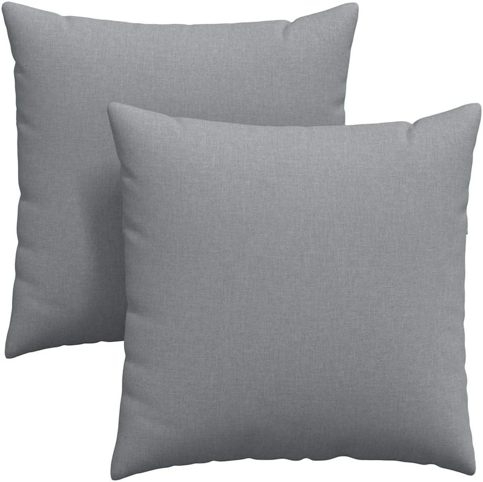 Sofa Pagalvės 2 vnt. audinys Šviesiai pilka 60 x 60 cm