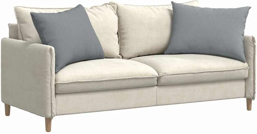 Sofa Pagalvės 2 vnt. audinys Šviesiai pilka 70 x 50 cm