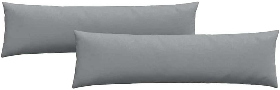 Sofa Pagalvės 2 vnt. audinys Šviesiai pilka 145 x 40 cm