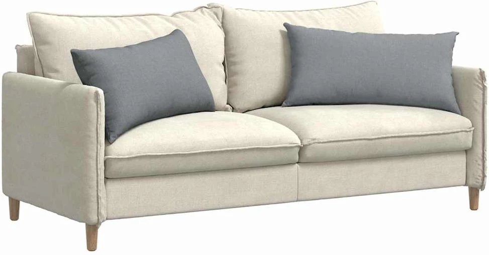 Sofa Pagalvės 2 pcs Šviesiai pilka 80 x 40 cm audinys
