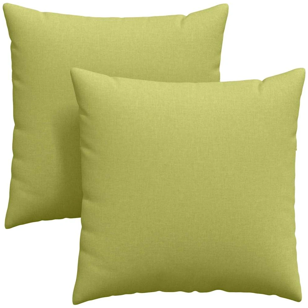 Sofa Pagalvės 2 vnt. audinys Šviesiai žalia 60 x 60 cm