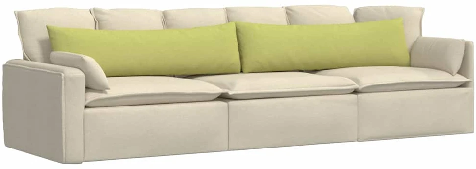 Sofa Pagalvės 2 vnt. audinys Šviesiai žalia 145 x 40 cm