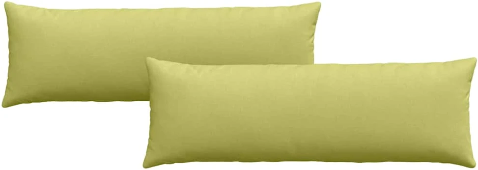 Sofa Pagalvės 2 pcs Šviesiai žalia 120 x 40 cm audinys