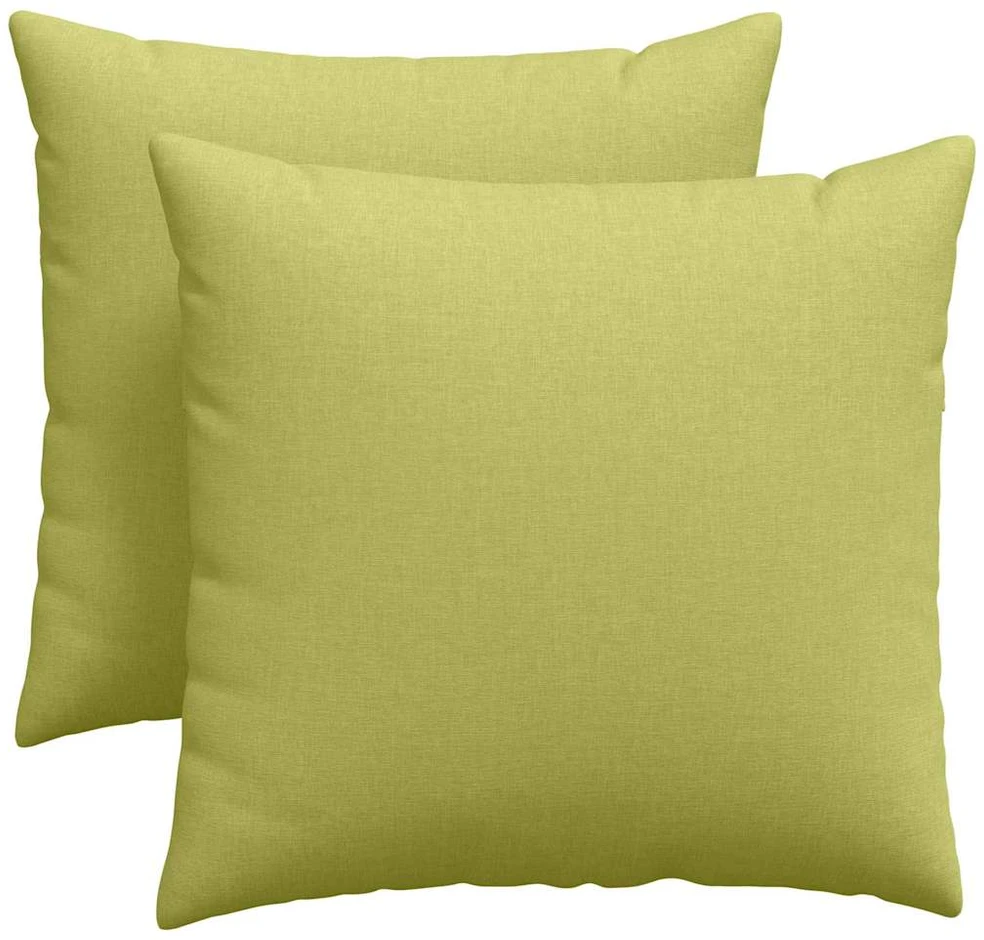 Sofa Pagalvės 2 vnt. audinys Šviesiai žalia 45 x 45 cm