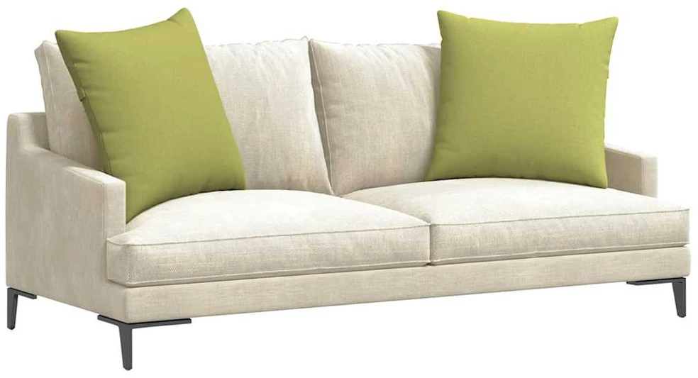 Sofa Pagalvės 2 vnt. audinys Šviesiai žalia 80 x 80 cm