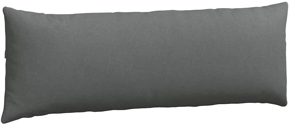Sofa Pagalvės 2 pcs Tamsiai pilka 120 x 40 cm audinys