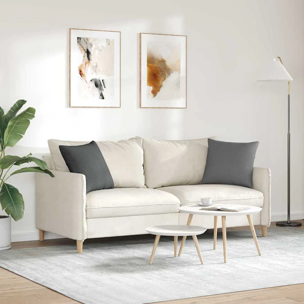 Sofa Pagalvės 2 vnt. audinys Tamsiai pilka 45 x 45 cm