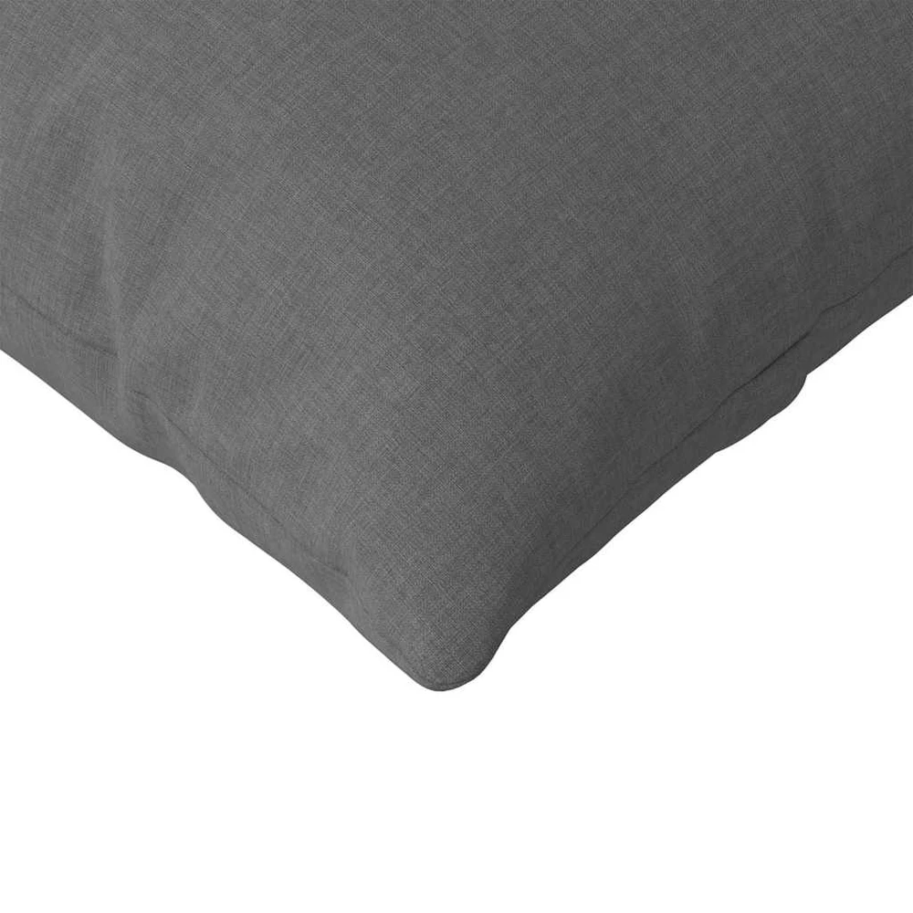 Sofa Pagalvės 2 pcs Tamsiai pilka 120 x 40 cm audinys