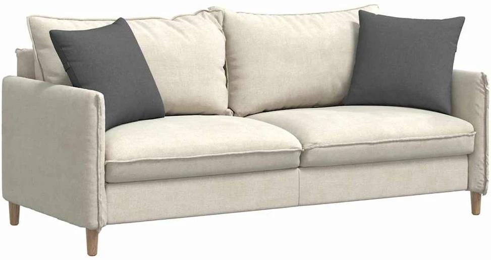 Sofa Pagalvės 2 vnt. audinys Tamsiai pilka 45 x 45 cm