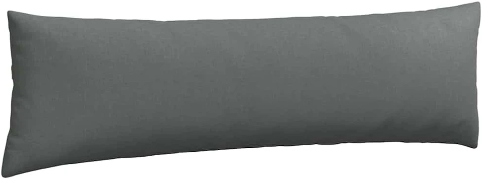 Sofa Pagalvės 2 pcs Tamsiai pilka 145 x 40 cm audinys