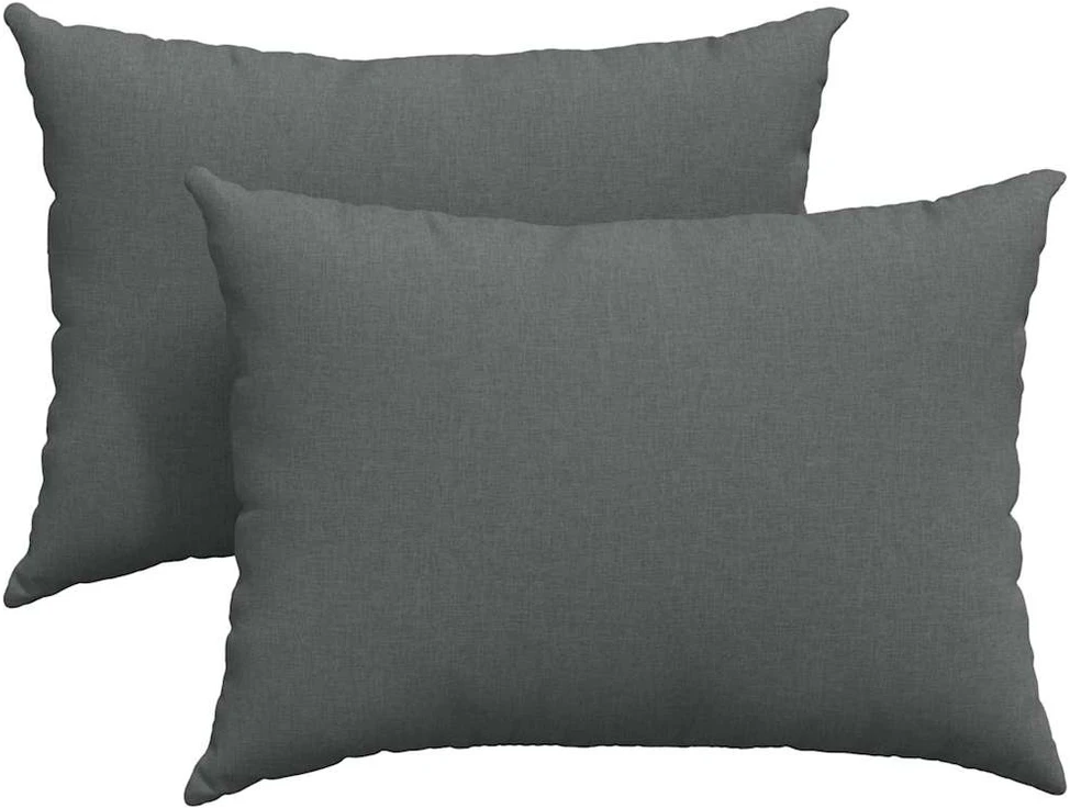 Sofa Pagalvės 2 vnt. audinys Tamsiai pilka 70 x 50 cm