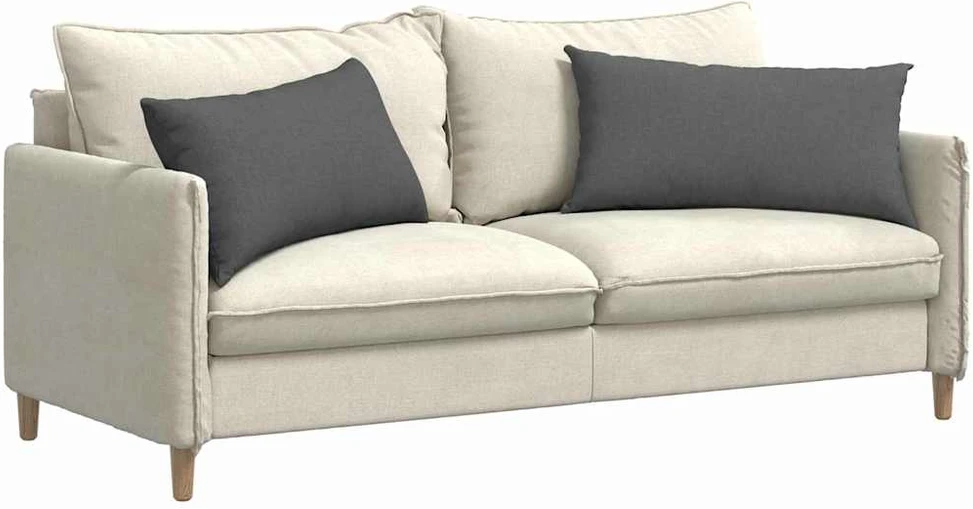 Sofa Pagalvės 2 vnt. audinys Tamsiai pilka 80 x 40 cm