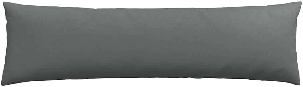 Sofa Pagalvės 2 pcs Tamsiai pilka 145 x 40 cm audinys