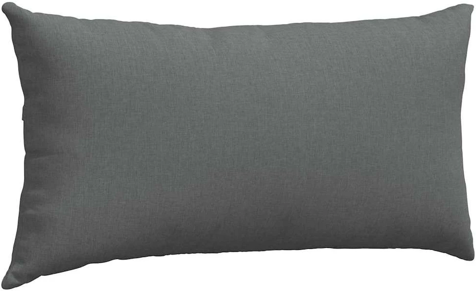 Sofa Pagalvės 2 vnt. audinys Tamsiai pilka 80 x 40 cm