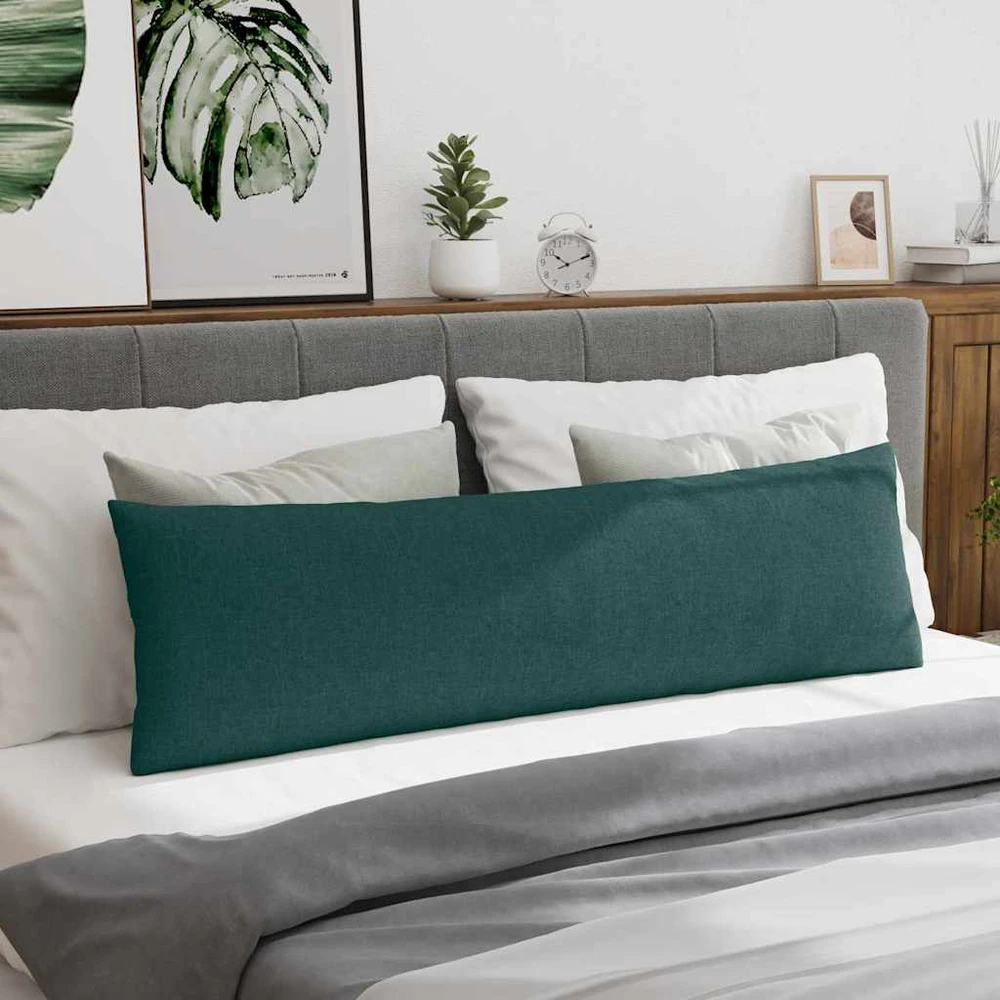 Sofa Pagalvės 2 vnt. audinys Tamsiai žalia 145 x 40 cm