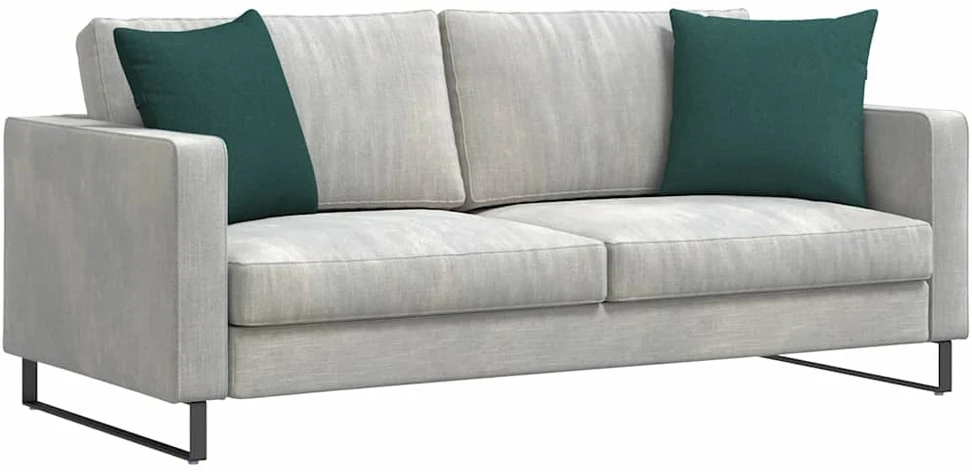 Sofa Pagalvės 2 vnt. audinys Tamsiai žalia 45 x 45 cm