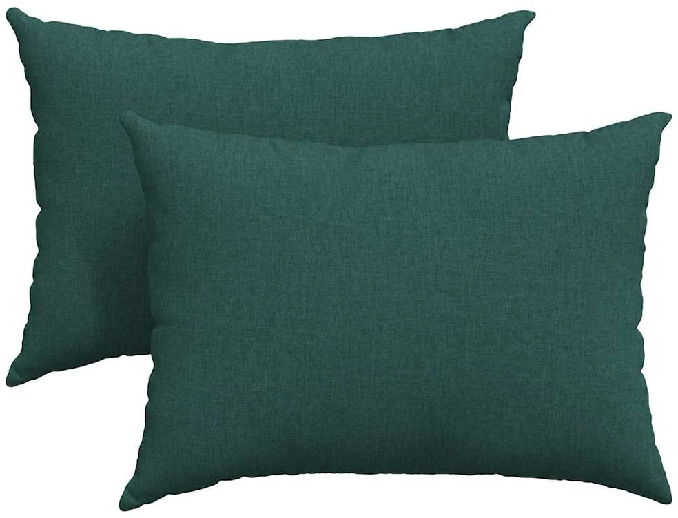 Sofa Pagalvės 2 vnt. audinys Tamsiai žalia 70 x 50 cm