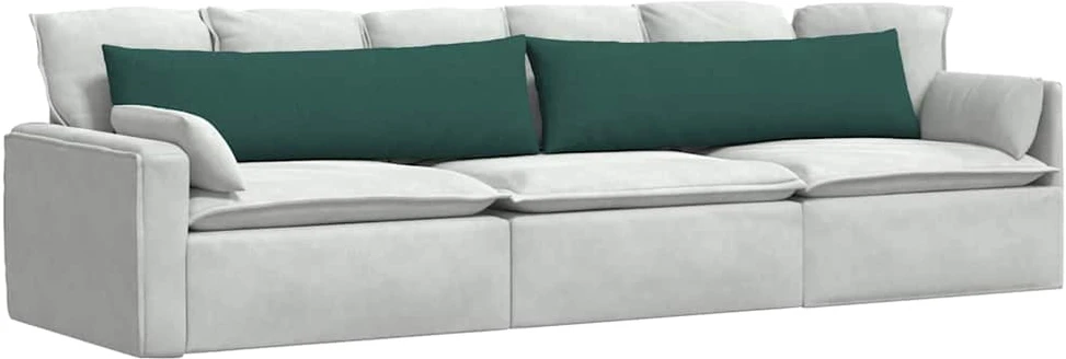 Sofa Pagalvės 2 vnt. audinys Tamsiai žalia 145 x 40 cm