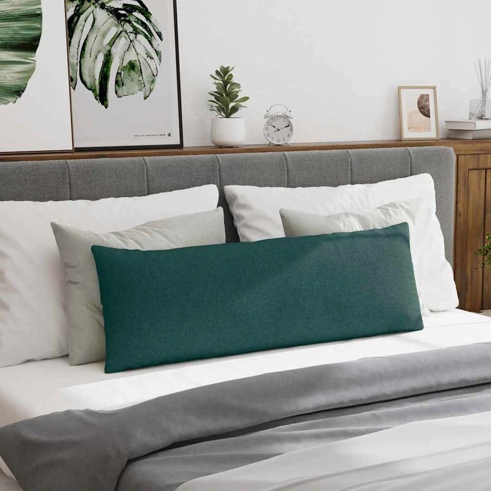 Sofa Pagalvės 2 pcs Tamsiai žalia 120 x 40 cm audinys