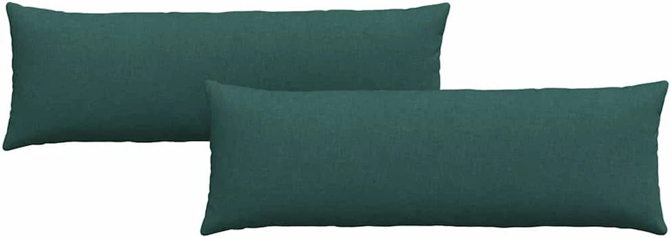 Sofa Pagalvės 2 pcs Tamsiai žalia 120 x 40 cm audinys