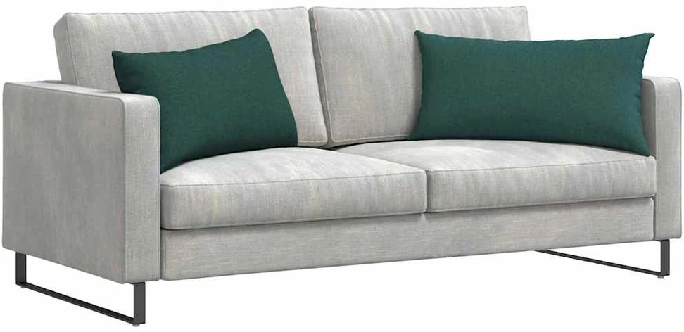 Sofa Pagalvės 2 vnt. audinys Tamsiai žalia 80 x 40 cm