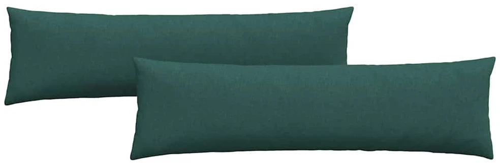 Sofa Pagalvės 2 vnt. audinys Tamsiai žalia 145 x 40 cm