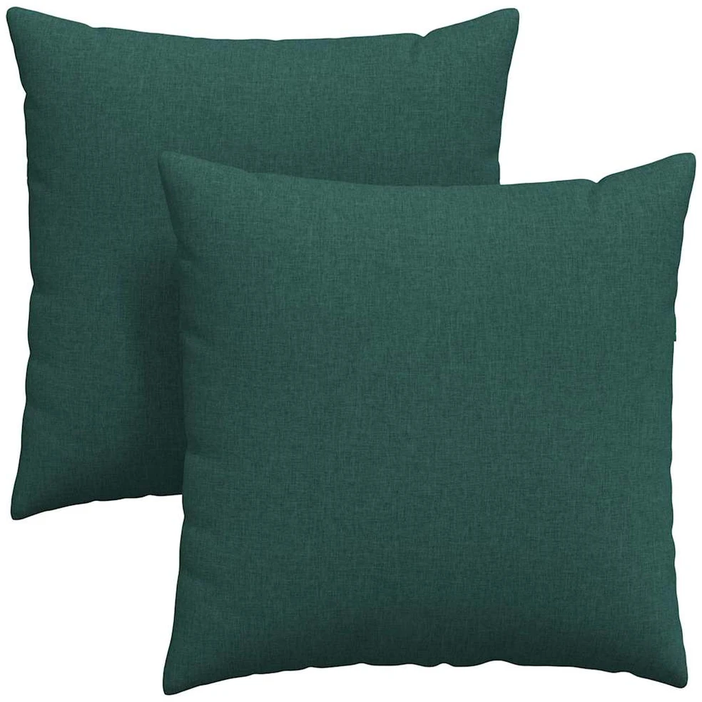 Sofa Pagalvės 2 pcs Tamsiai žalia 60 x 60 cm audinys