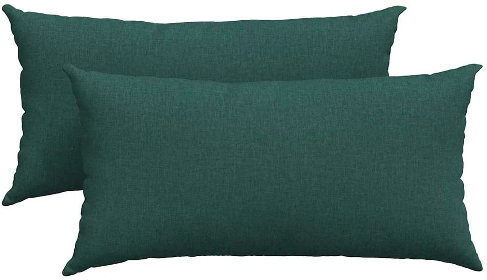 Sofa Pagalvės 2 vnt. audinys Tamsiai žalia 80 x 40 cm