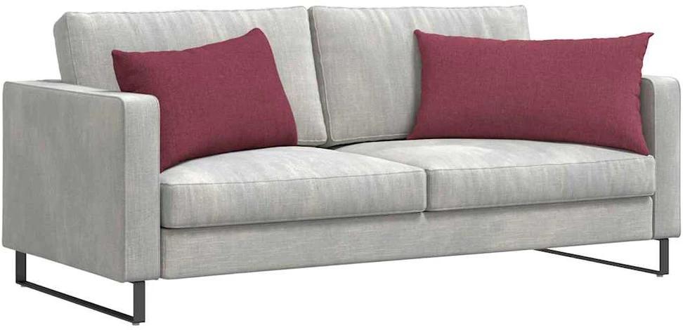 Sofa Pagalvės 2 vnt. audinys Vyno raudona 80 x 40 cm