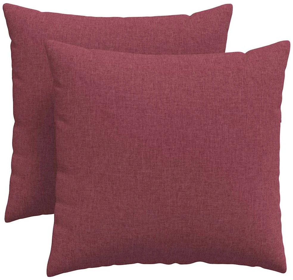 Sofa Pagalvės 2 vnt. audinys Vyno raudona 45 x 45 cm