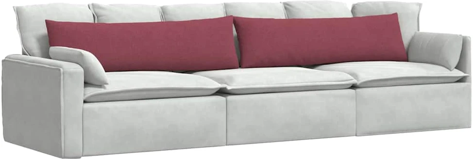 Sofa Pagalvės 2 vnt. audinys Vyno raudona 145 x 40 cm