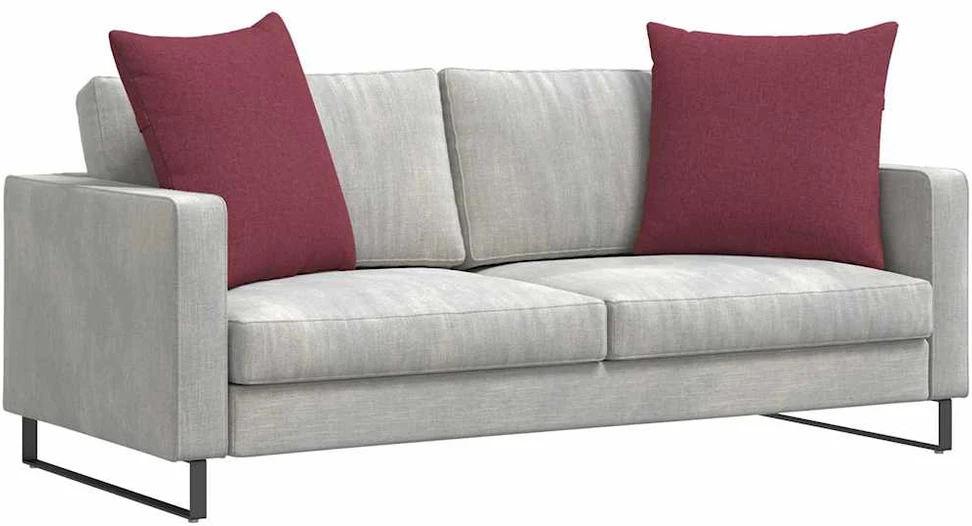 Sofa Pagalvės 2 vnt. audinys Vyno raudona 80 x 80 cm