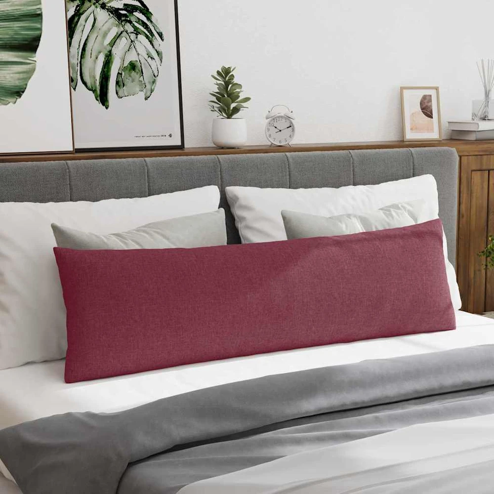 Sofa Pagalvės 2 vnt. audinys Vyno raudona 145 x 40 cm