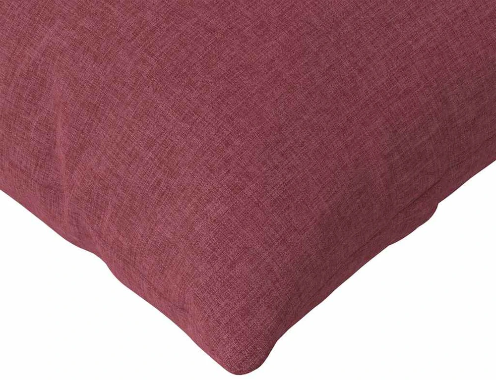 Sofa Pagalvės 2 pcs Vyno raudona 120 x 40 cm audinys