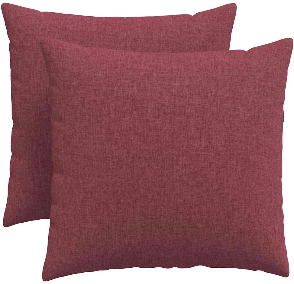 Sofa Pagalvės 2 vnt. audinys Vyno raudona 50 x 50 cm