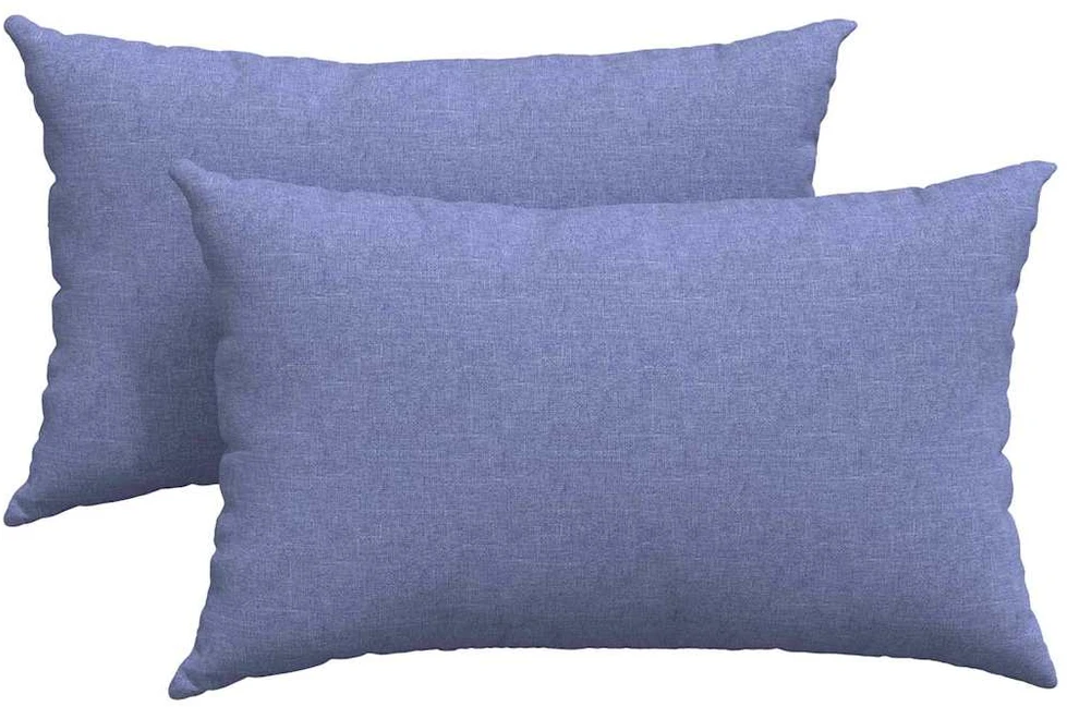 Sofa Pagalvės 2 vnt. audinys Džinsinės mėlynos 50 x 30 cm
