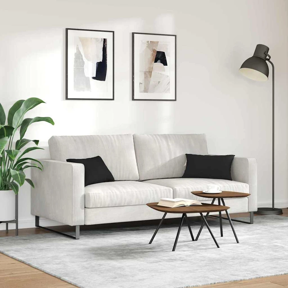 Sofa Pagalvės 2 vnt. audinys Juoda 50 x 30 cm