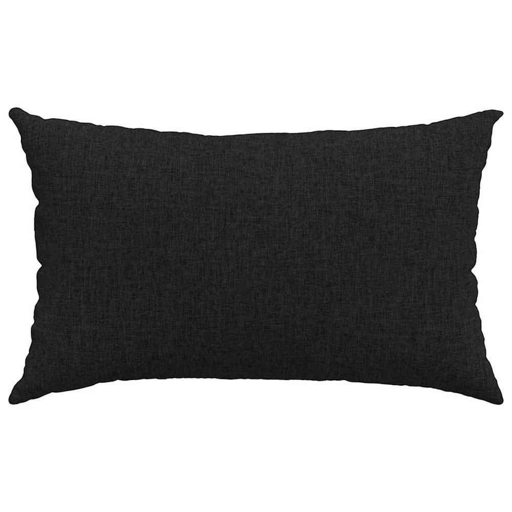 Sofa Pagalvės 2 pcs Juoda 50 x 30 cm audinys