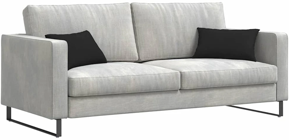 Sofa Pagalvės 2 vnt. audinys Juoda 50 x 30 cm