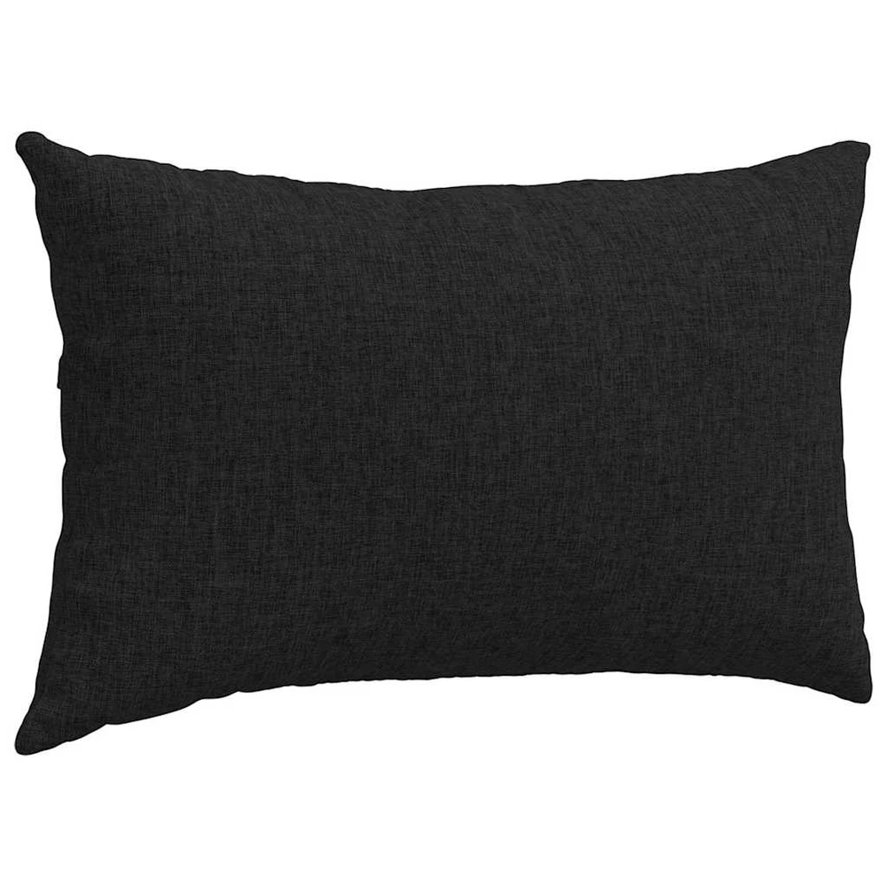 Sofa Pagalvės 2 pcs Juoda 50 x 30 cm audinys