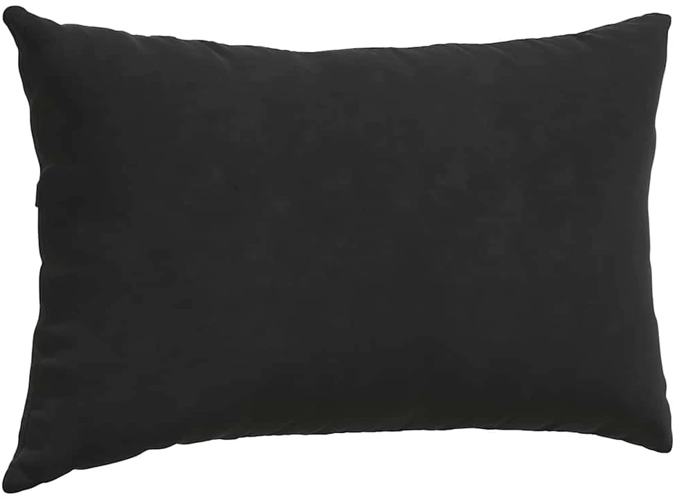 Sofa Pagalvės 2 pcs Juoda 50 x 30 cm Kordūrinis audinys