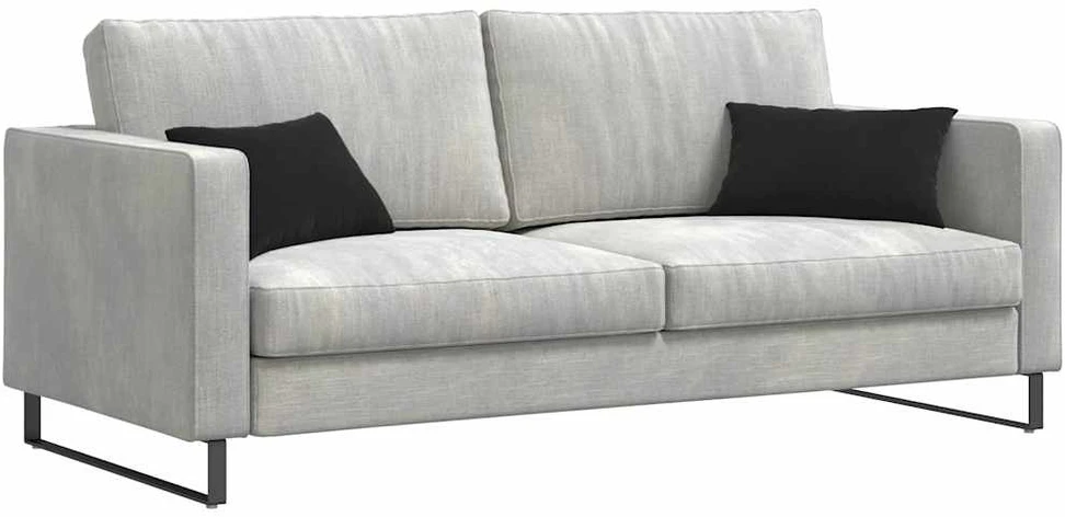 Sofa Pagalvės 2 pcs Juoda 50 x 30 cm Kordūrinis audinys