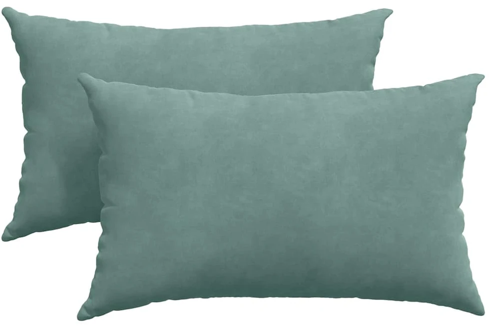Sofa Pagalvės 2 pcs Jūrinė žalia 50 x 30 cm Kordūrinis audinys